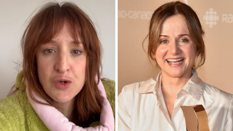 Anne-Élisabeth Bossé et la fille de Brigitte Lafleur ont le même costume hilarant!