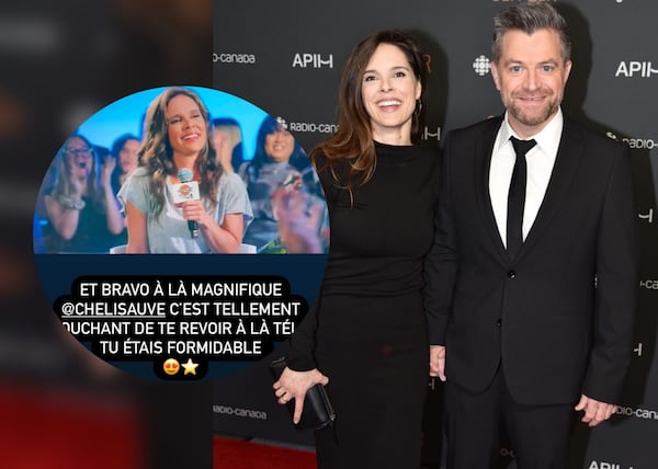 Patrick Groulx avait un message pour sa blonde, Chéli Sauvé-Castonguay
