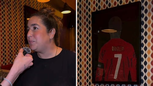 Mariana Mazza dévoile une œuvre dans un resto portuguais de Granby