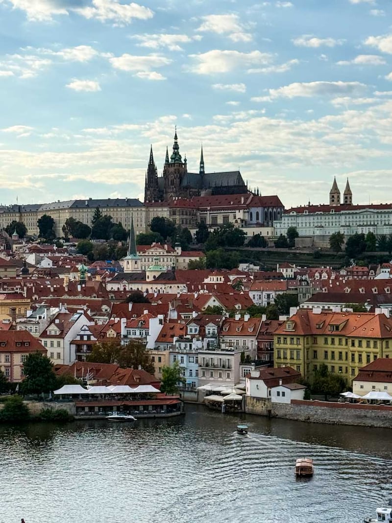 Vue sur le château de Prague