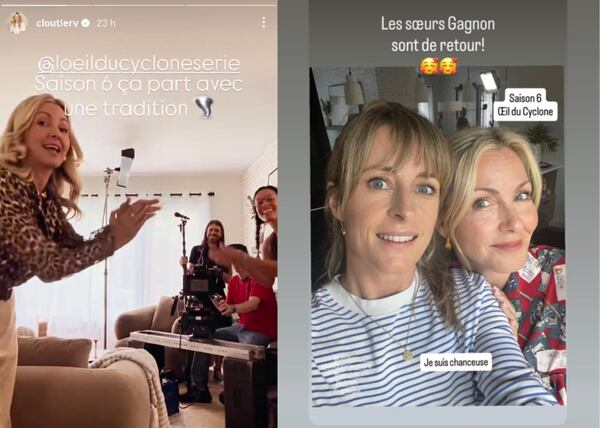 Voici ce que Véronique Cloutier chante à tue-tête à chaque reprise des tournages de L'oeil du cyclone