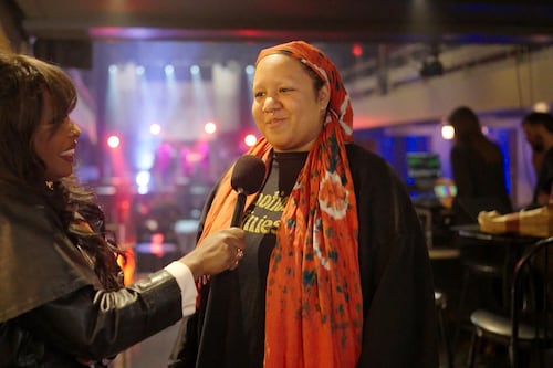 Anne-Lovely Etienne assiste à la finale des Francouvertes