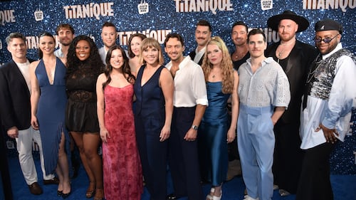 Tapis rouge de la première de la comédie musicale Titanique