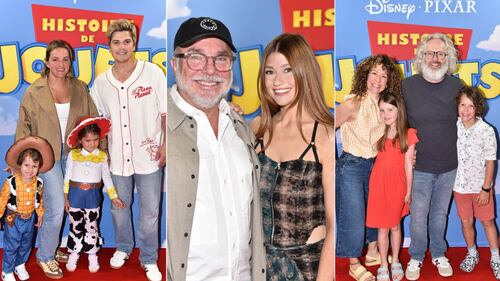 Histoire de jouets 5: Katherine Levac et Christian Bégin brillent sur le tapis rouge de la première montréalaise