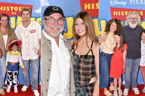 Histoire de jouets 5: Katherine Levac et Christian Bégin brillent sur le tapis rouge de la première montréalaise