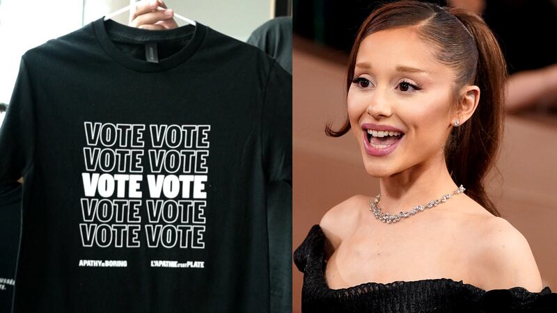 Ariana Grande encourage les Québécois à voter aux élections