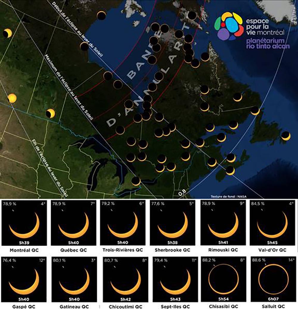 Eclipse solaire 10 juin 2021