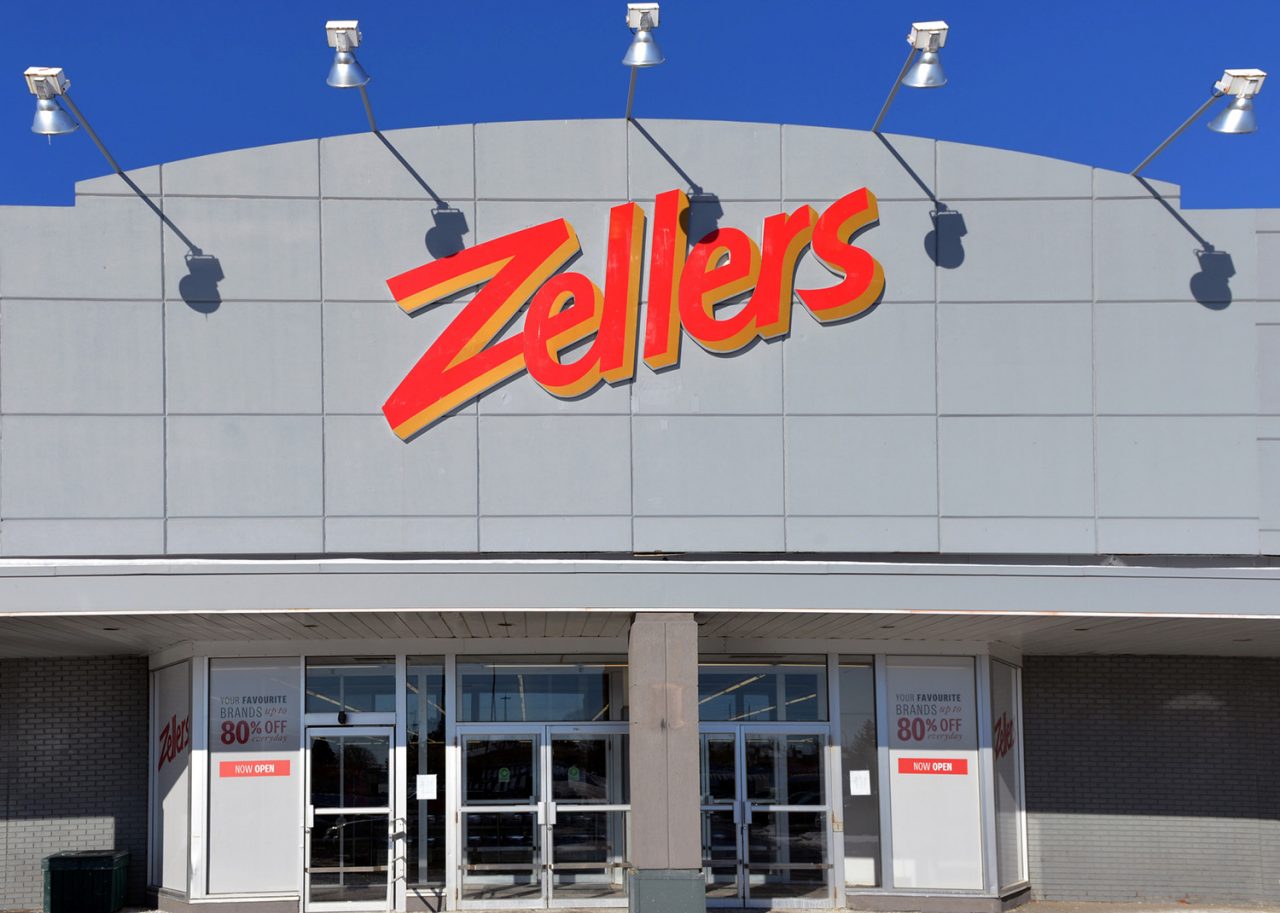 Ottawa, Canada - January 25, 2015: One of two remaining stores under the Zellers banner serves as liquidation center for Hudsonâ  s Bay.  The once popular Canadian department store chain closed in 2013 and had most of it sites taken over by US department store Target in its failed attempt to expand to Canada.