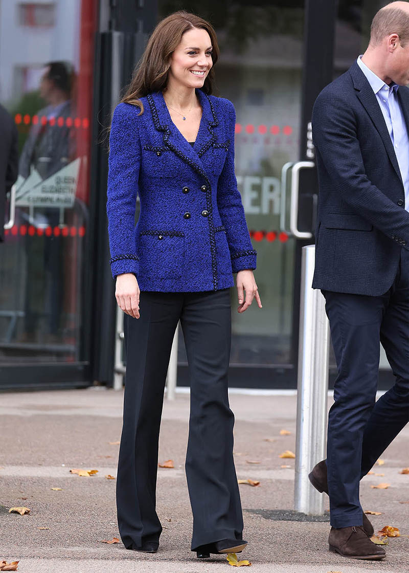 Look blazer bleu Kate Middleton