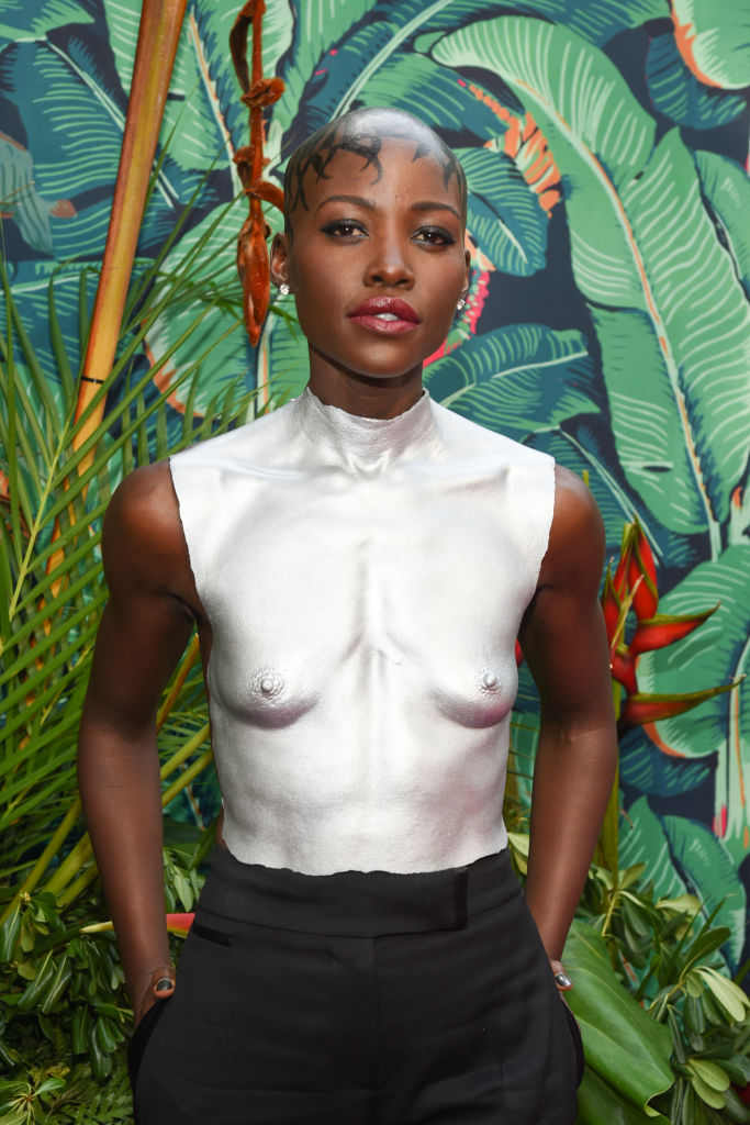 (EDITORS NOTE: Image contains nudity.) Lupita Nyong'o at the 76th Tony Awards held at the United Palace Theatre on June 11, 2023 in New York City. (Photo by Steve Eichner/WWD via Getty Images)