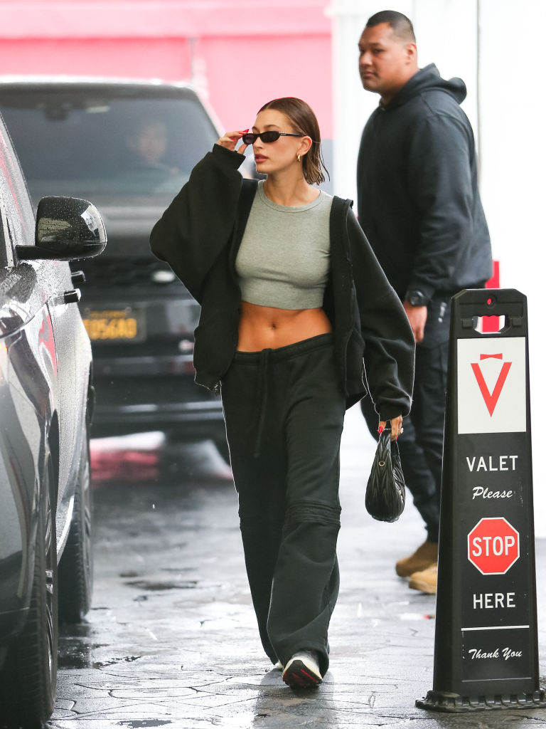 LOS ANGELES, CA - MARCH 14: Hailey Bieber is seen on March 14, 2023 in Los Angeles, California.  (Photo by thecelebrityfinder/Bauer-Griffin/GC Images)