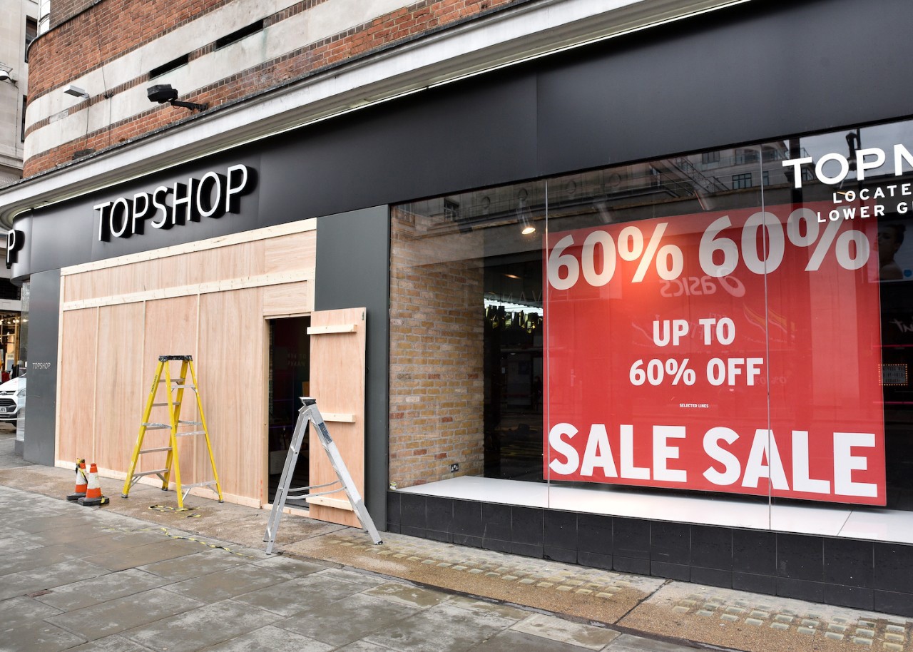 Les magasins Topshop fermeront leurs portes au Canada