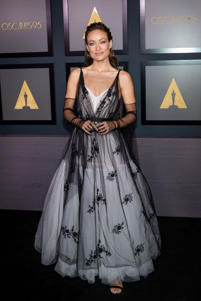 LOS ANGELES, CALIFORNIA - NOVEMBER 19: Olivia Wilde attends the Academy of Motion Picture Arts and Sciences 13th Governors Awards at Fairmont Century Plaza on November 19, 2022 in Los Angeles, California. (Photo by Emma McIntyre/WireImage,)