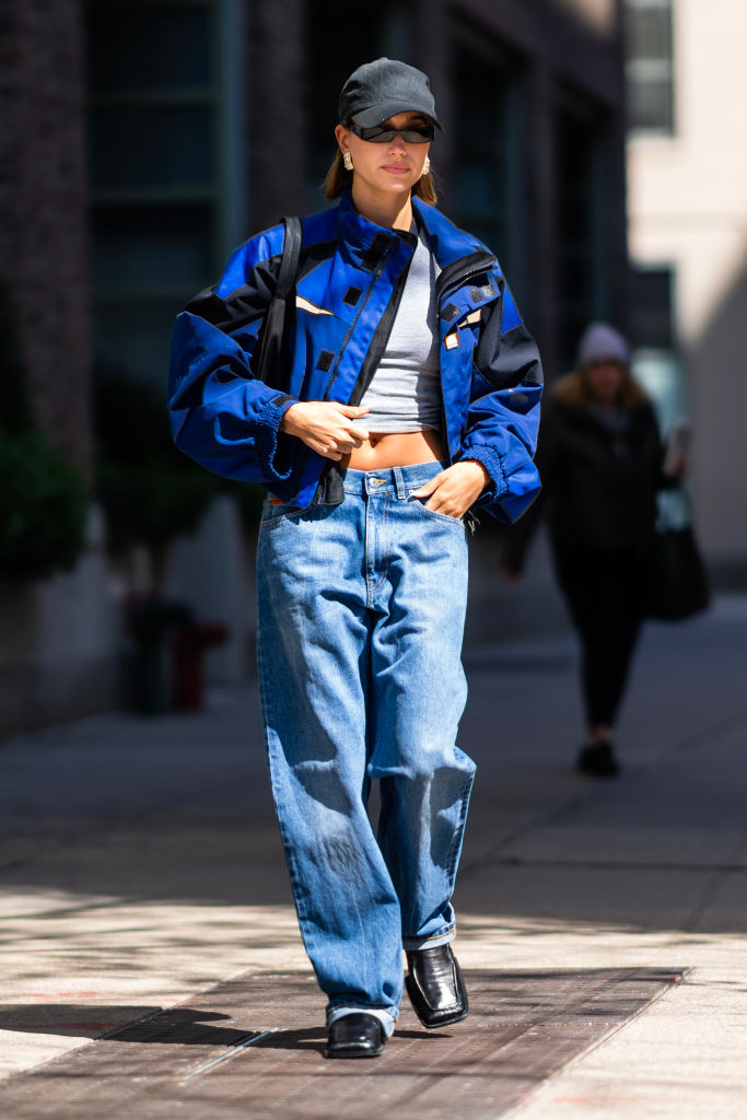 NEW YORK, NEW YORK - APRIL 10: Hailey Bieber is seen in Tribeca on April 10, 2023 in New York City. (Photo by Gotham/GC Images)